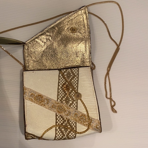 Vintage Bevy Crossbody Leather Beaded Bag - Picture 5 of 11